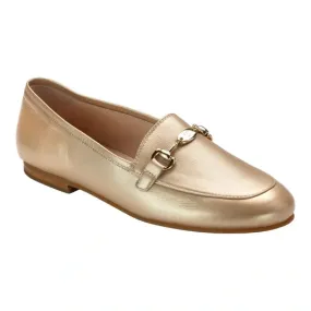 1375 - Gold Soft Leather Flat Loafer for Girl/Boy by London Kids