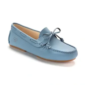 2463 - Blue Sahara Leather Soft Loafer for Girl by London Kids