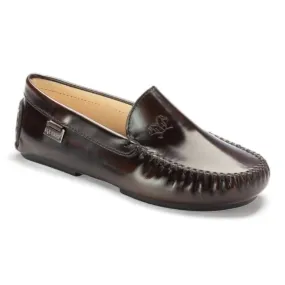 2600 - Brown Polished Leather Soft Loafer for Girl/Teen/Women by London Kids