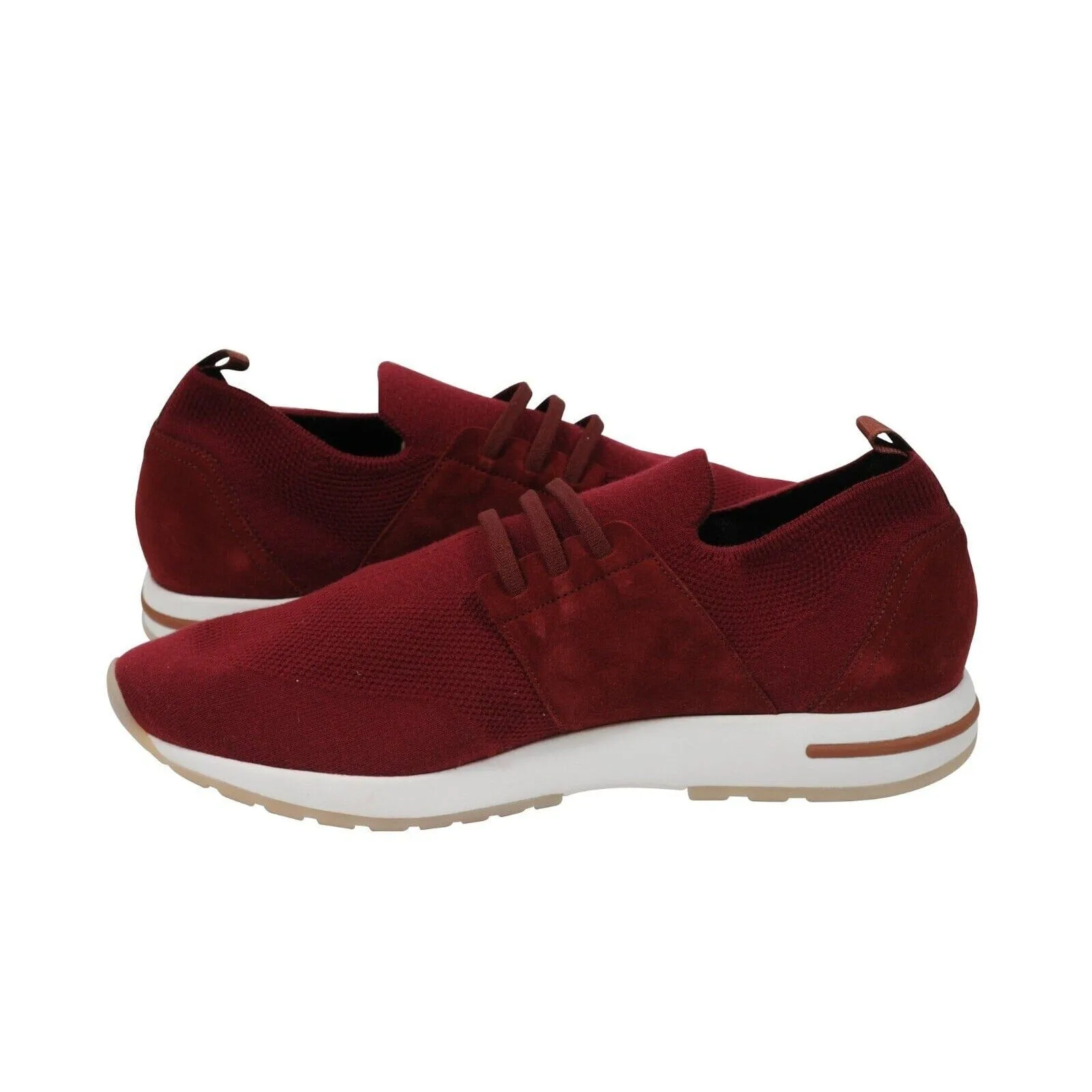 360 LP Flexy Walk Sneakers Red Slip On Lace Up