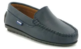 Altanta Mocassin Dark Navy Blue Smooth Leather Loafer