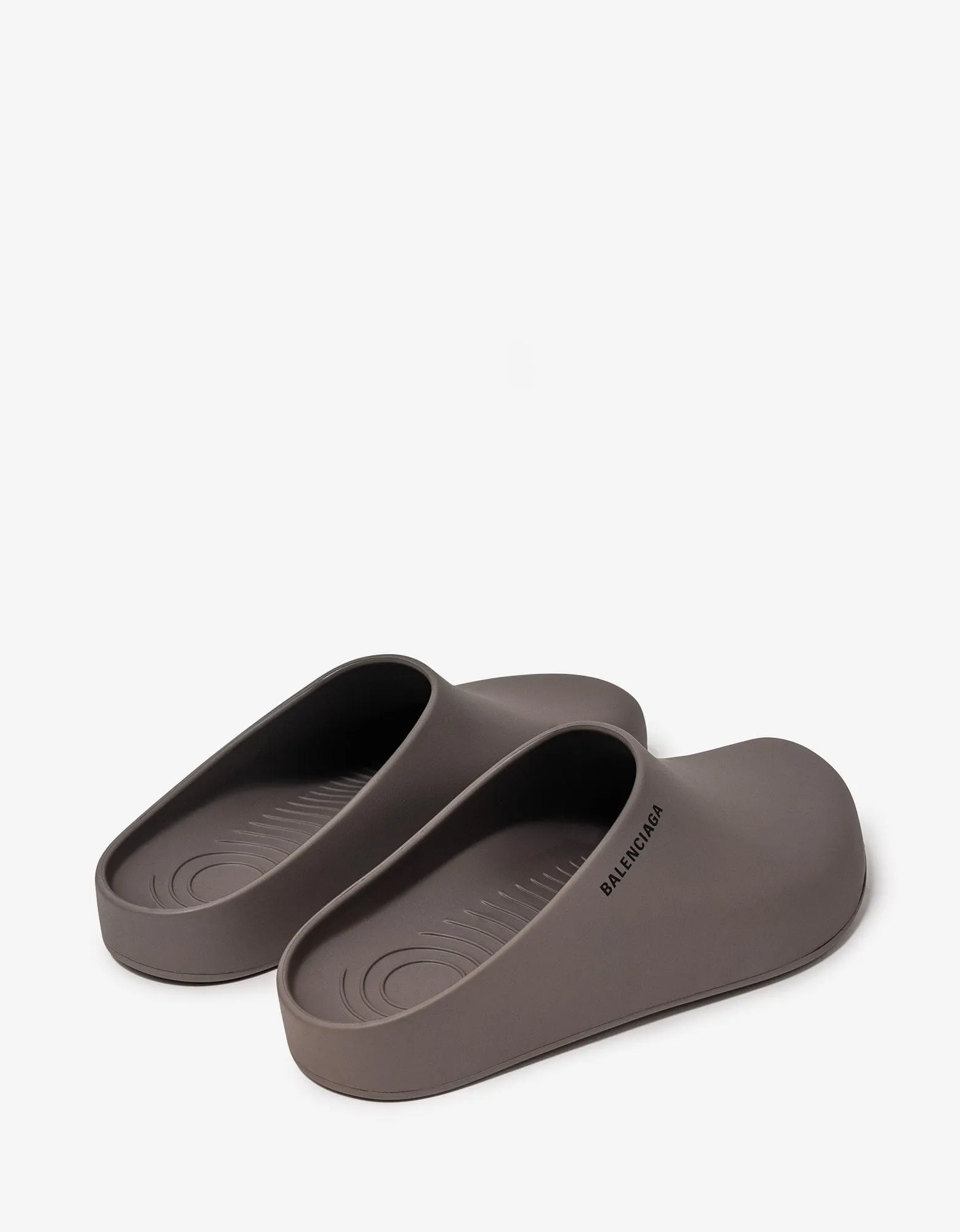 Balenciaga Medium Grey Mule Slide Sandals