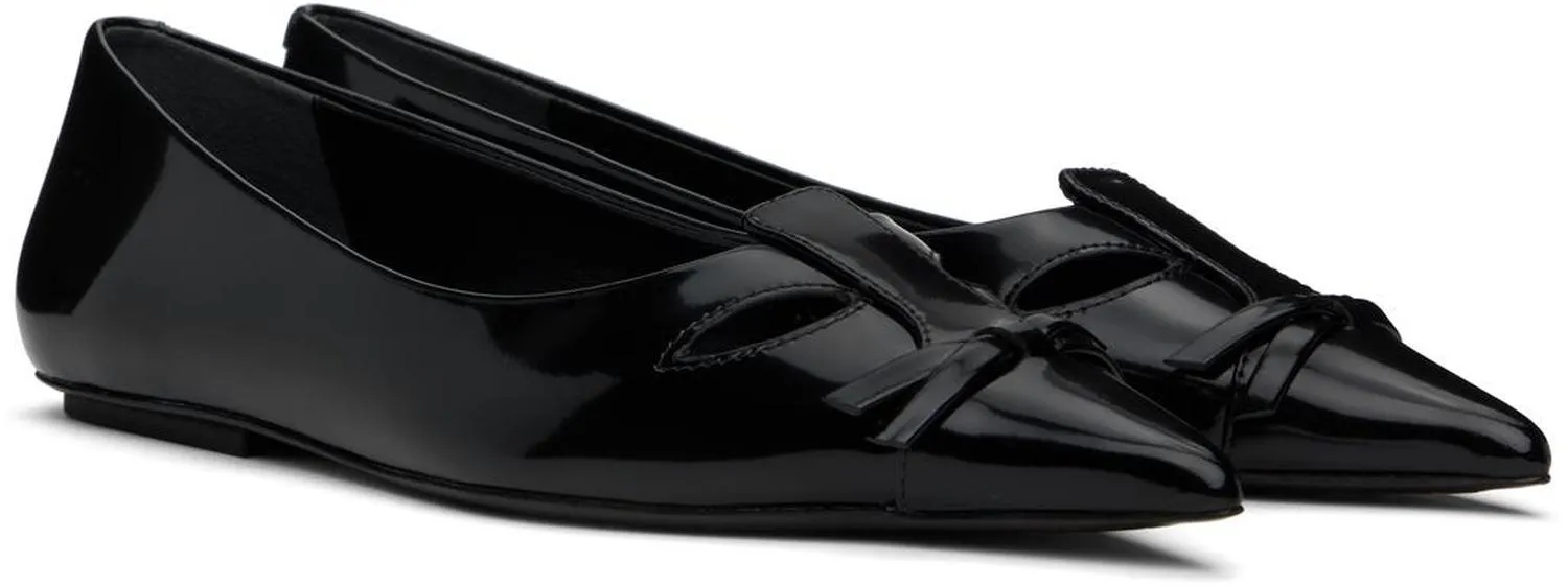 Black 'The Kat' Ballerina Flats