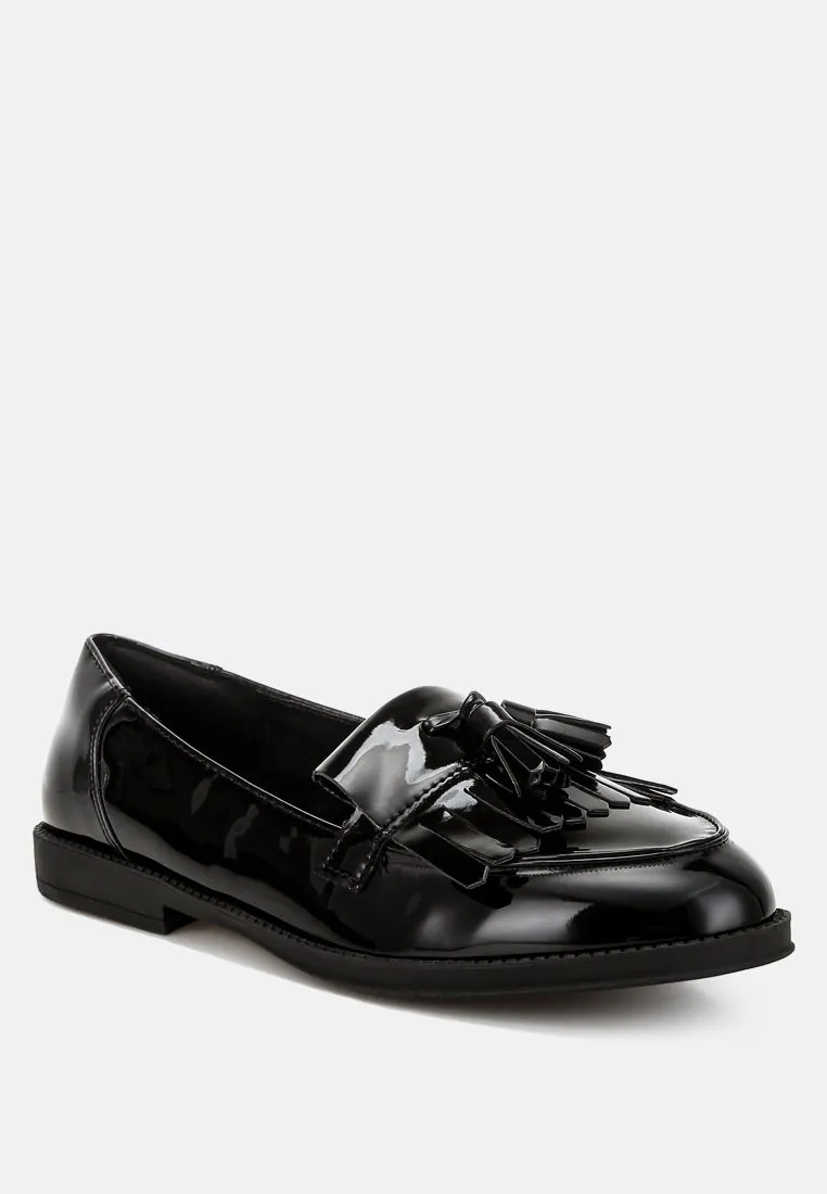 Blaneth Tassel Faux Leather Loafers