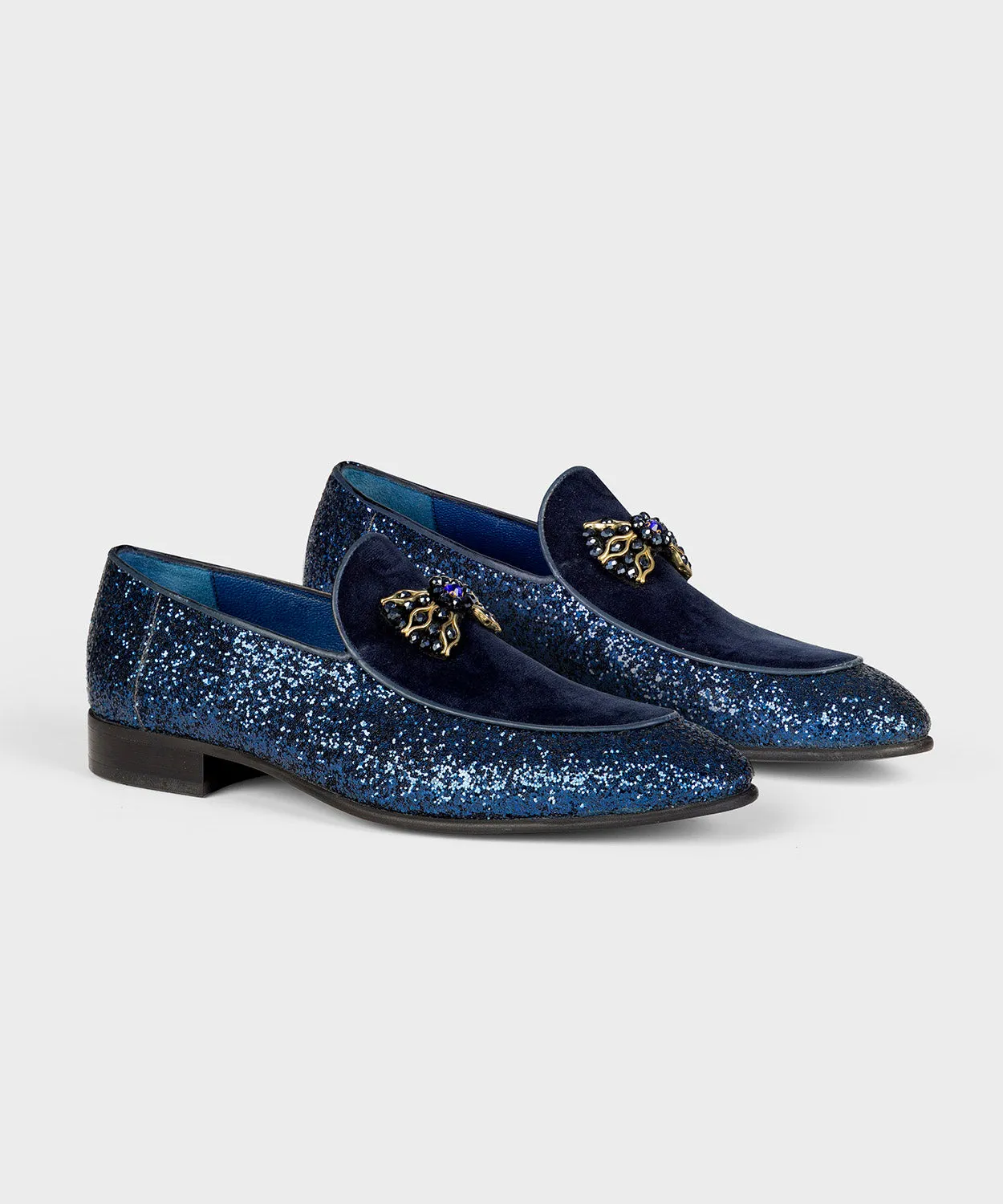 Blue Suede Loafers