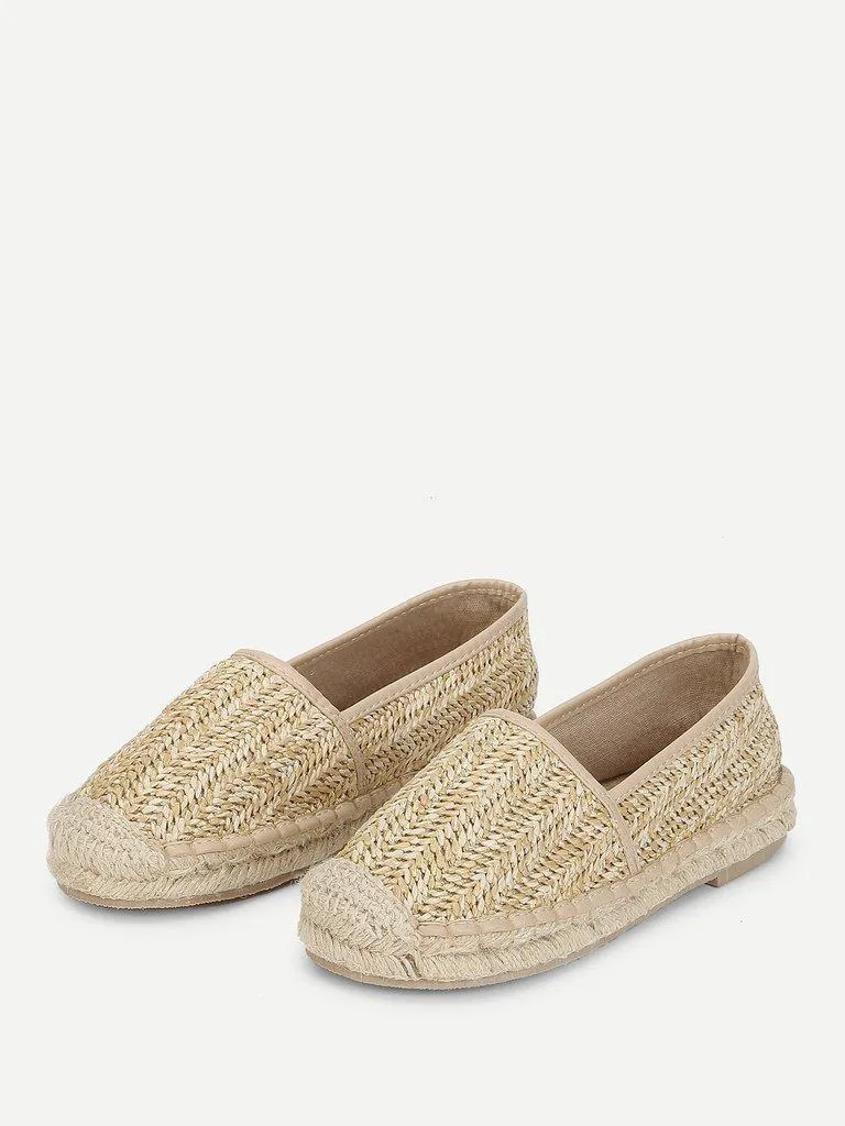 Cap Toe Espadrille Flats