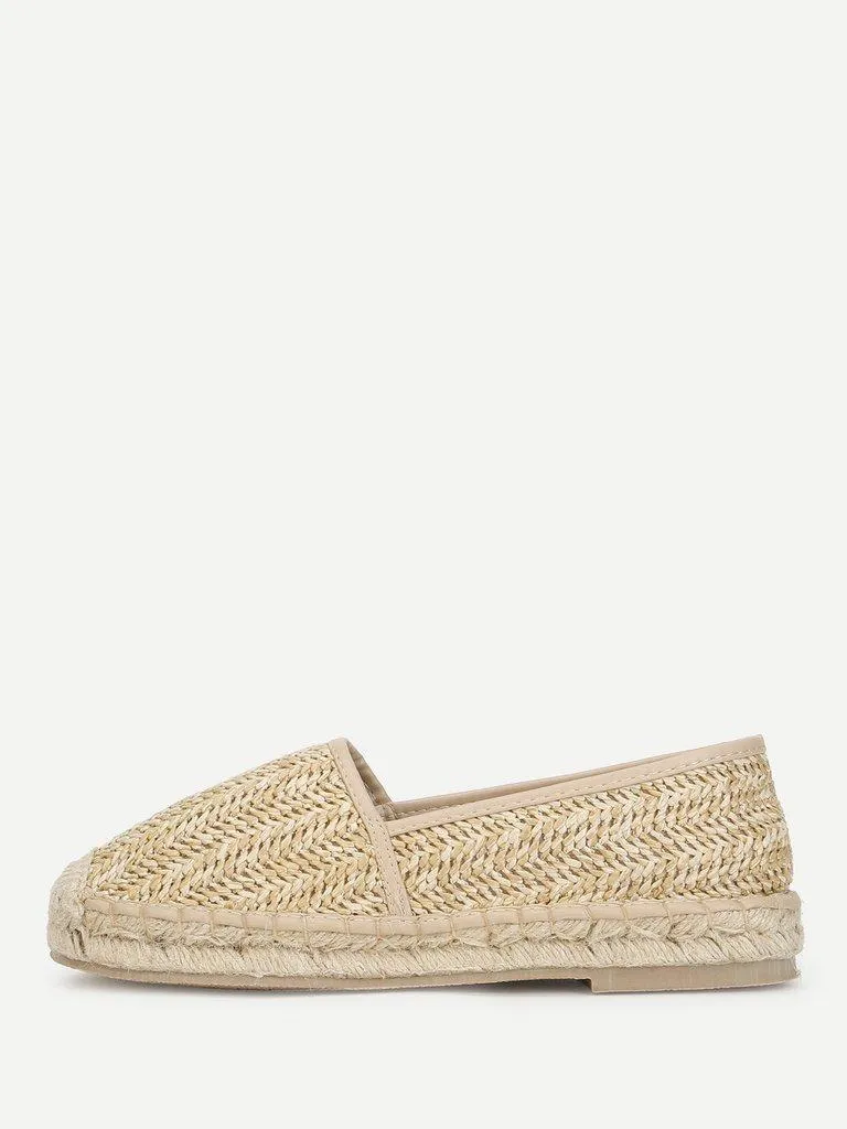 Cap Toe Espadrille Flats