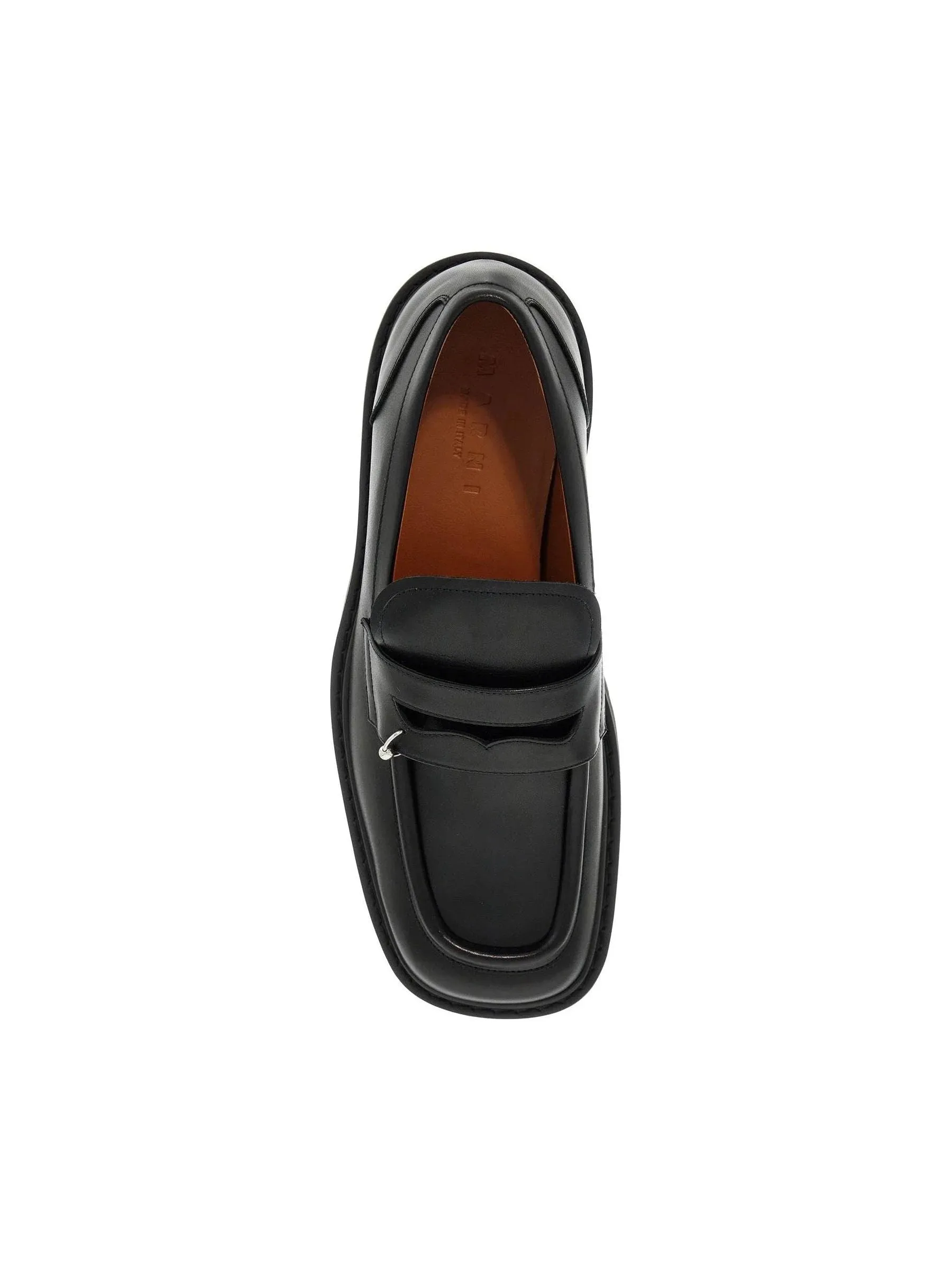 Chunky Leather Piercing Loafers