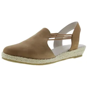 David Tate Womens Nelly Nubuck Espadrille Slingbacks