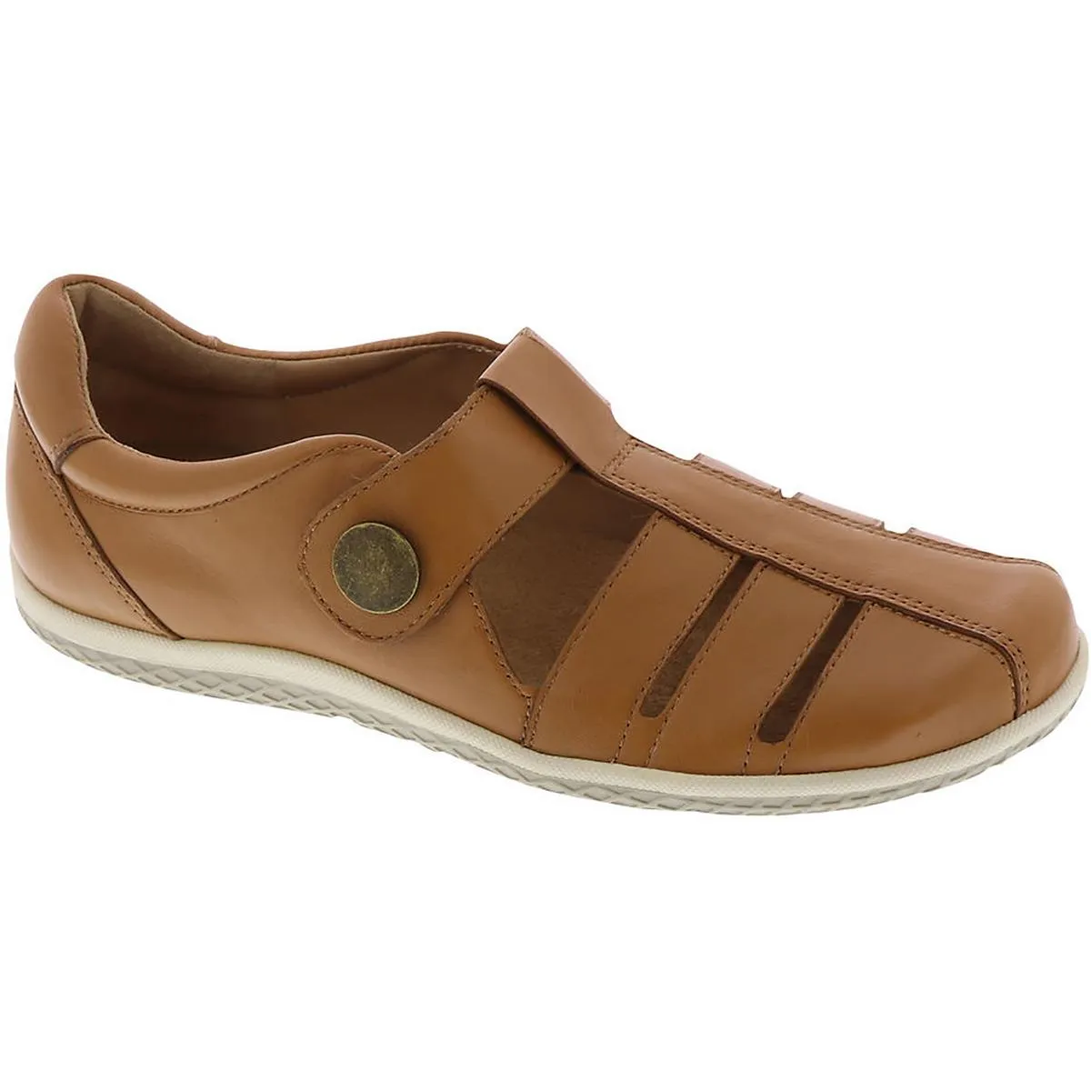 David Tate Womens Orlando Leather Lifestyle Slip-On Sneakers