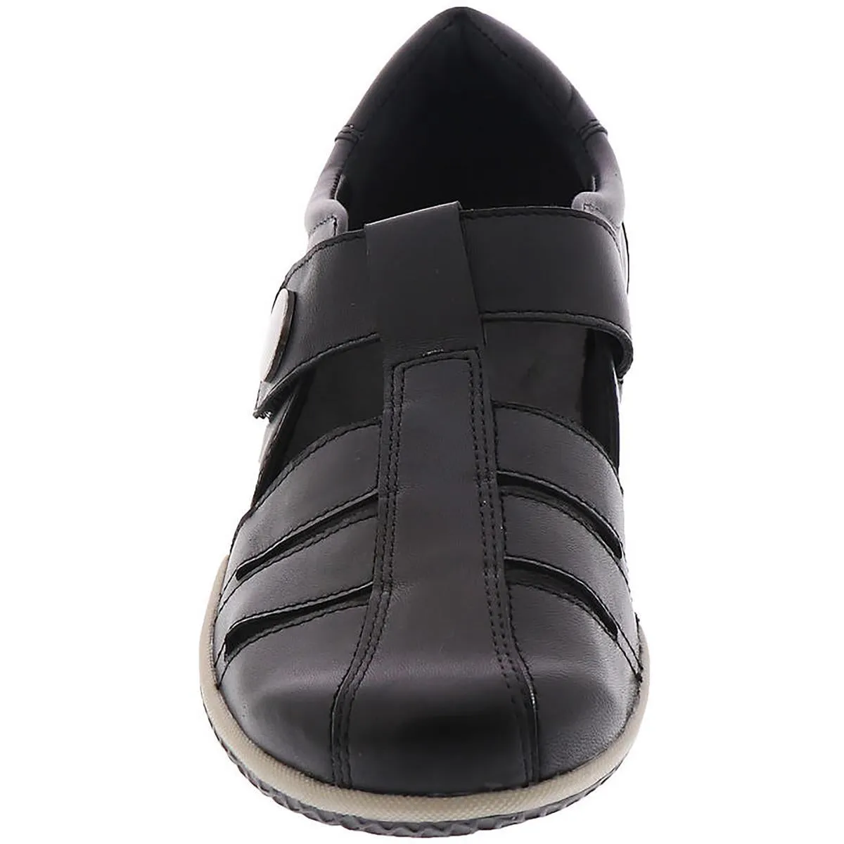 David Tate Womens Orlando Leather Lifestyle Slip-On Sneakers