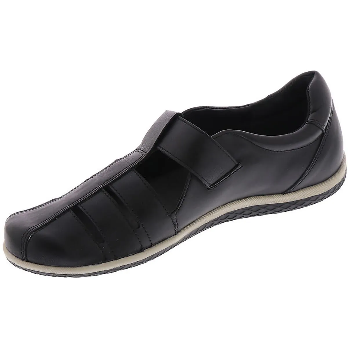 David Tate Womens Orlando Leather Lifestyle Slip-On Sneakers