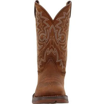 Durango Men's Rebel 12"  Soft Toe Pull On Western Classic Boot- Brown- DB4443