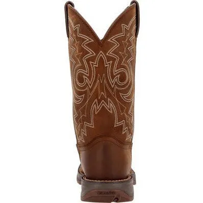 Durango Men's Rebel 12"  Soft Toe Pull On Western Classic Boot- Brown- DB4443