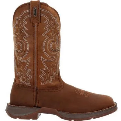 Durango Men's Rebel 12"  Soft Toe Pull On Western Classic Boot- Brown- DB4443