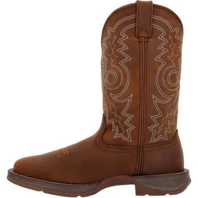 Durango Men's Rebel 12"  Soft Toe Pull On Western Classic Boot- Brown- DB4443