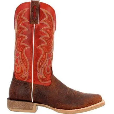 Durango Men's Rebel Pro 12" Soft Toe Western Classic Boot- Crunch/Red- DDB0476