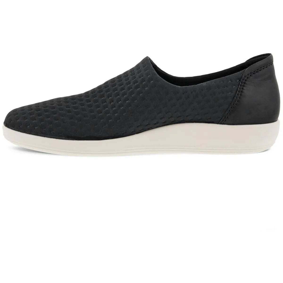 ECCO Womens Faux Leather Lifestyle Slip-On Sneakers