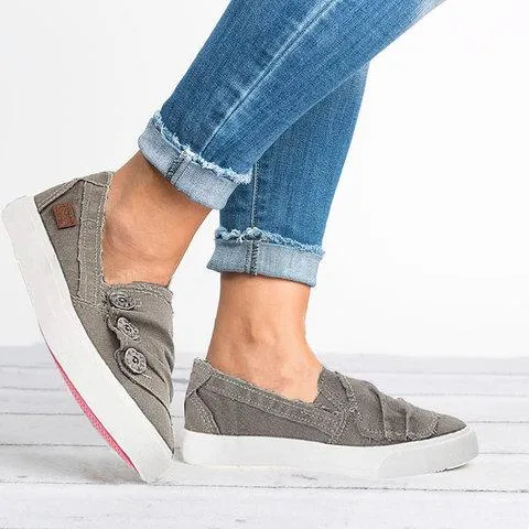 elveswallet Casual Button Comfy Sneaker