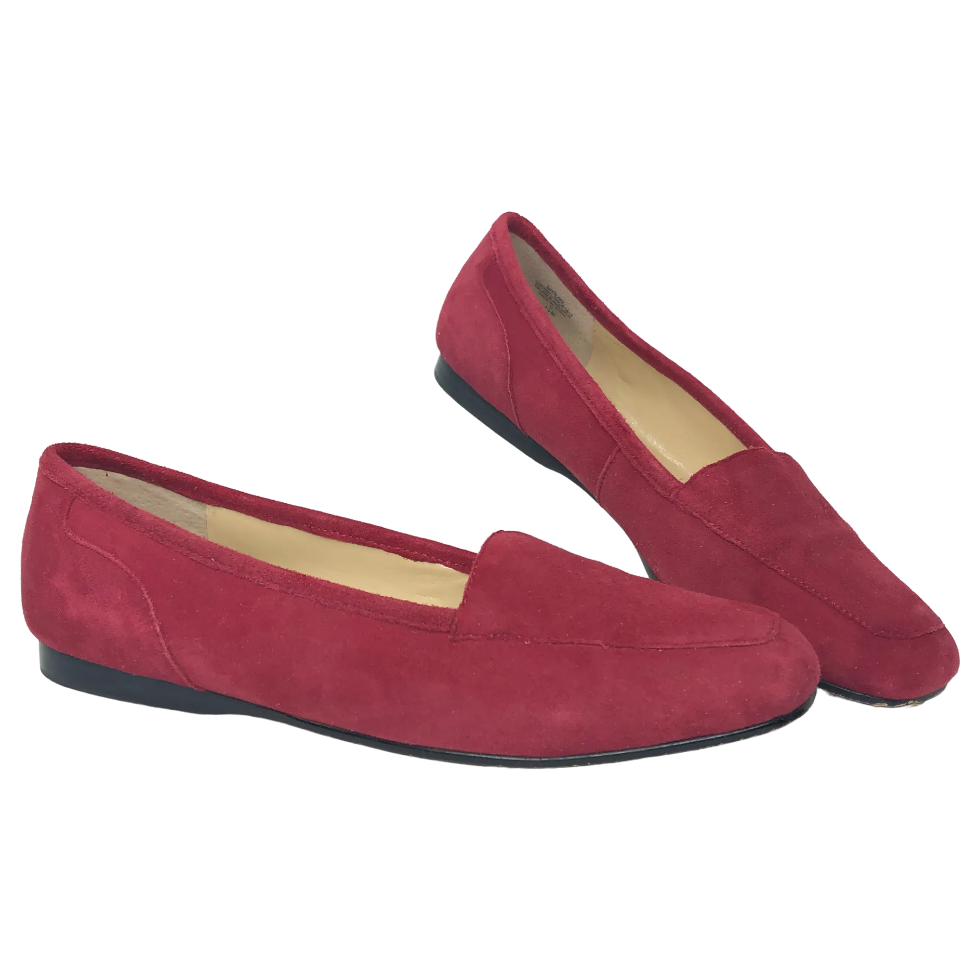 Enzo Angiolini Red Suede Loafers - Size 7.5 - Women