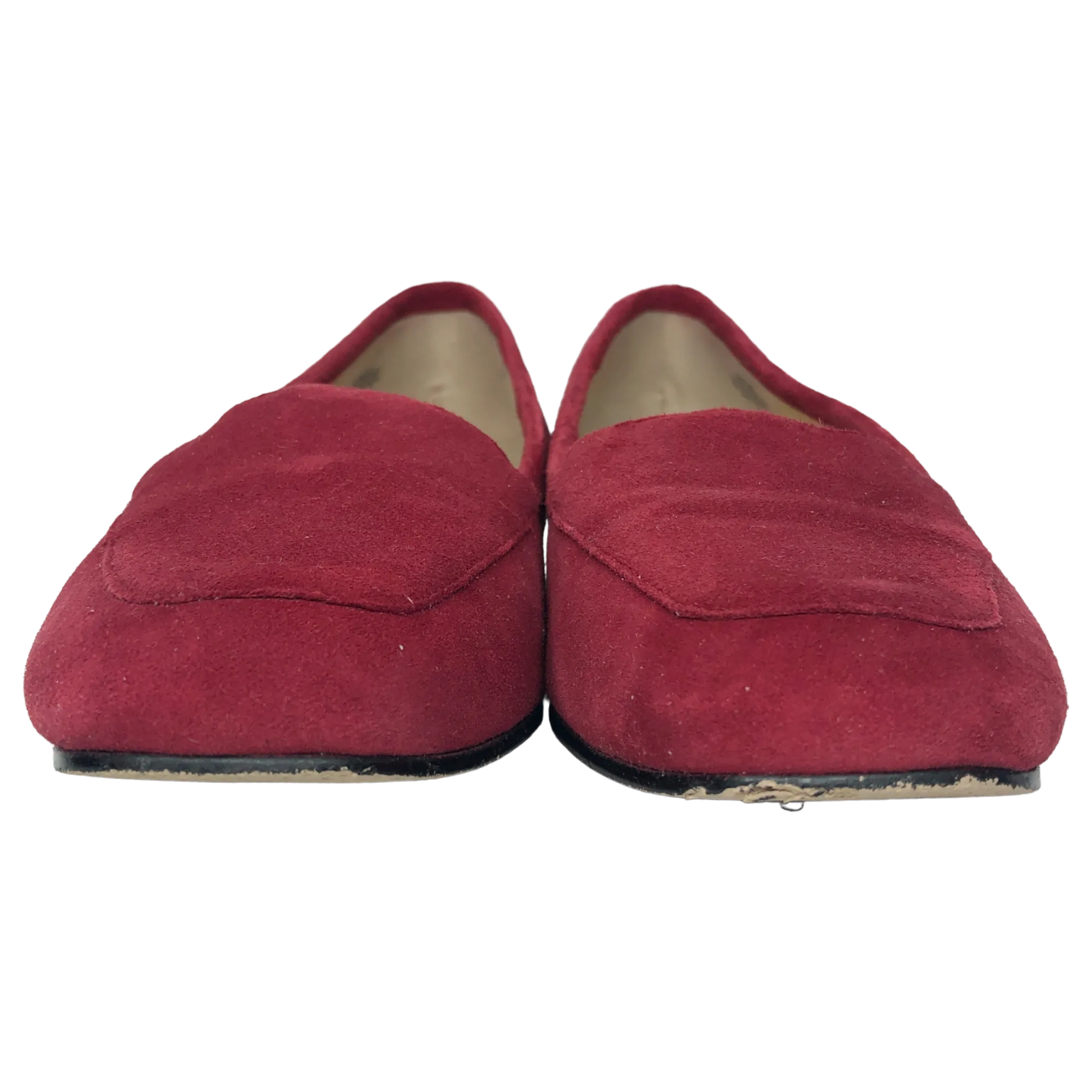 Enzo Angiolini Red Suede Loafers - Size 7.5 - Women