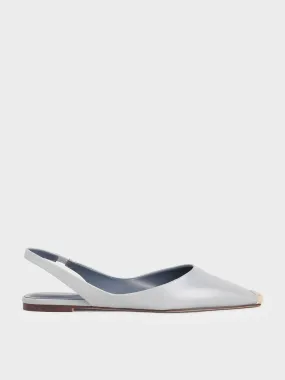 Espadrille Toe Cap Slingback Flats