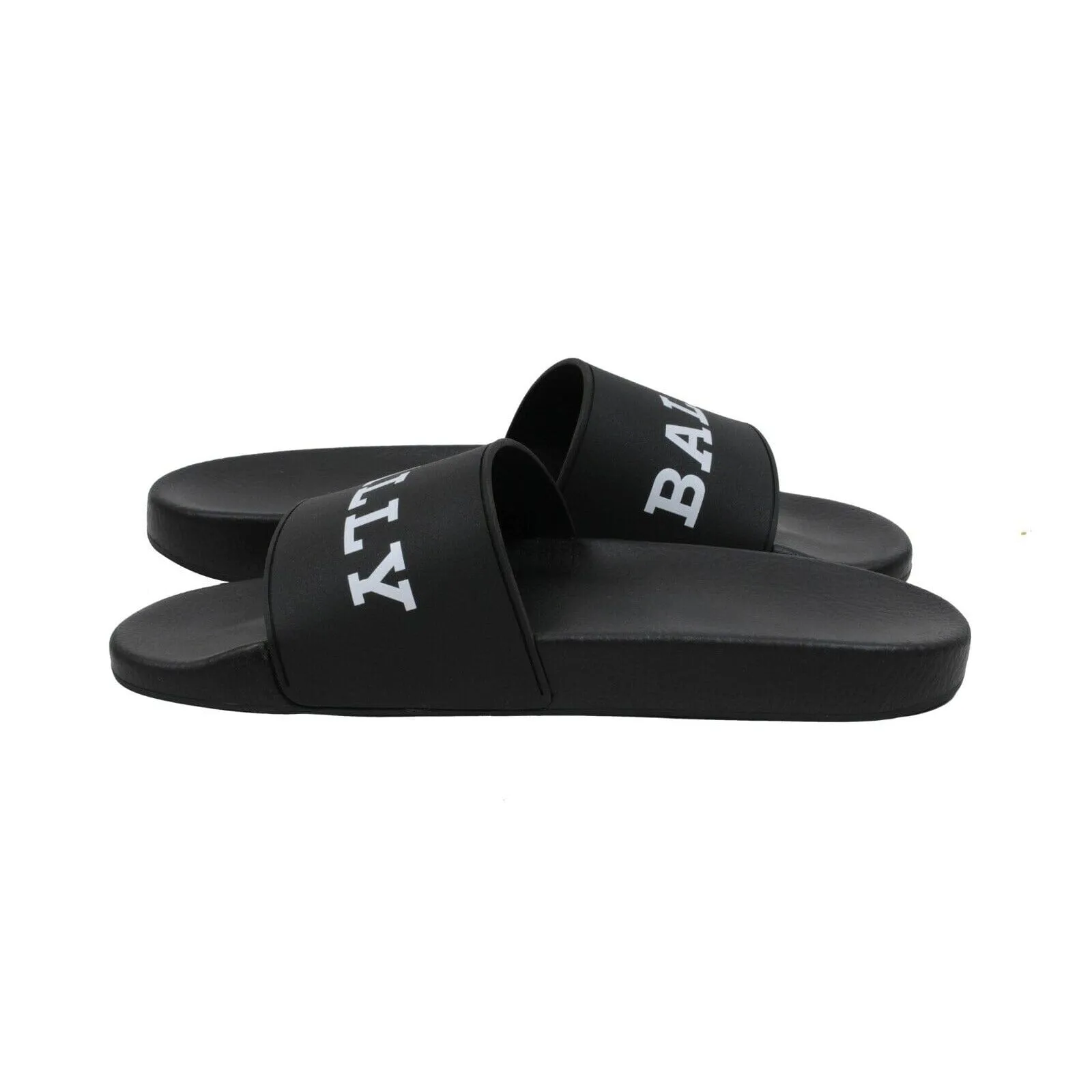 Flip Flops Black Red White Rubber Pool Slides