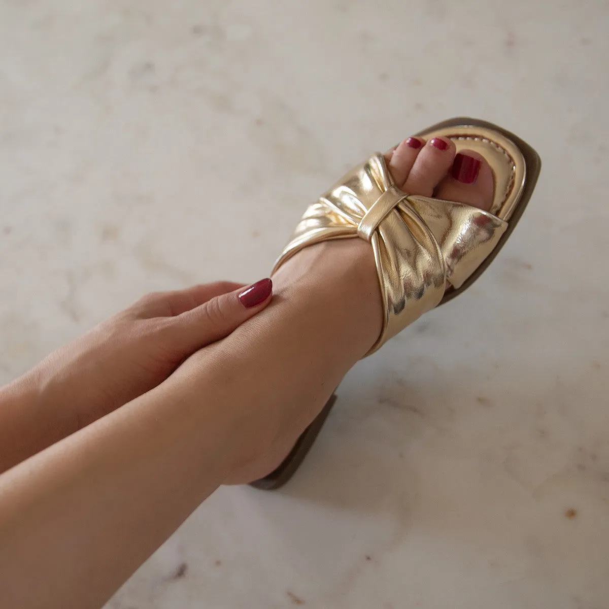 GOA in GOLD Flat Sandals