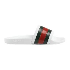 Gucci Pursuit Pool Slides White