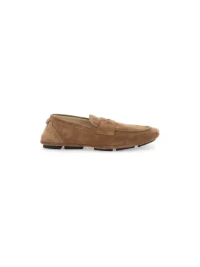 Hazelnut Calf Suede Loafers