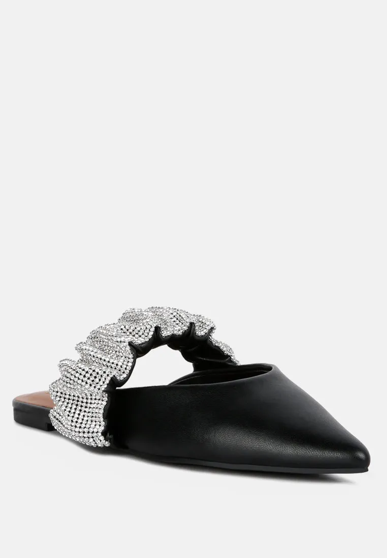 Hemessen Diamante Strap Flat Mules