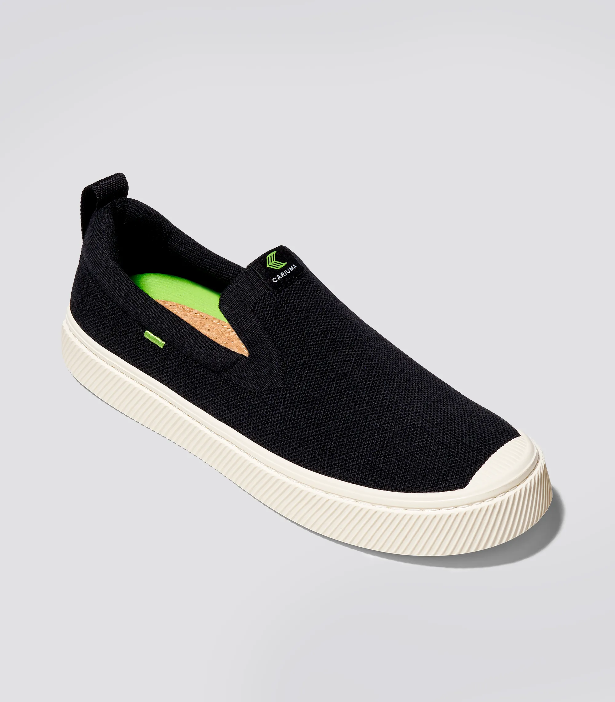 IBI SLIP-ON Black Knit Sneaker Men