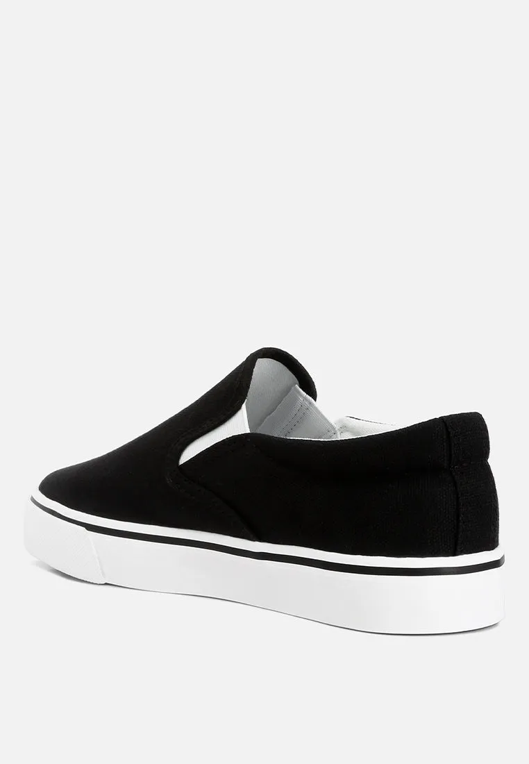 Laszlo Canvas Slip On Sneakers