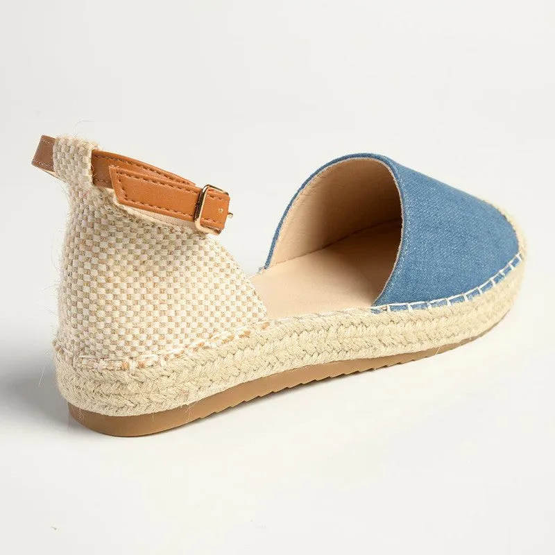 Madison Charlie Closed Espadrille Loafer - Denim Blue