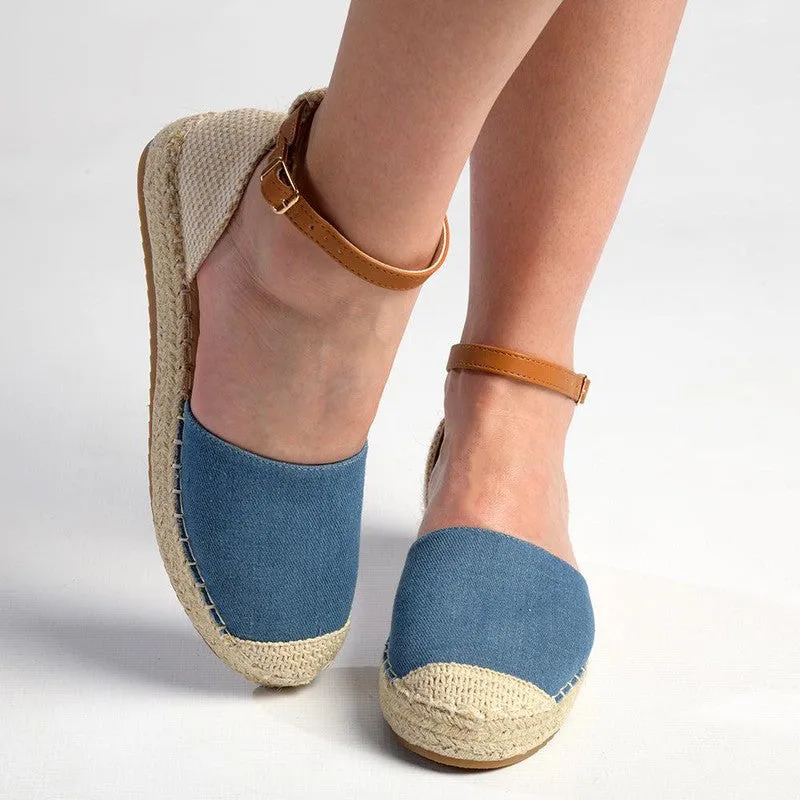 Madison Charlie Closed Espadrille Loafer - Denim Blue