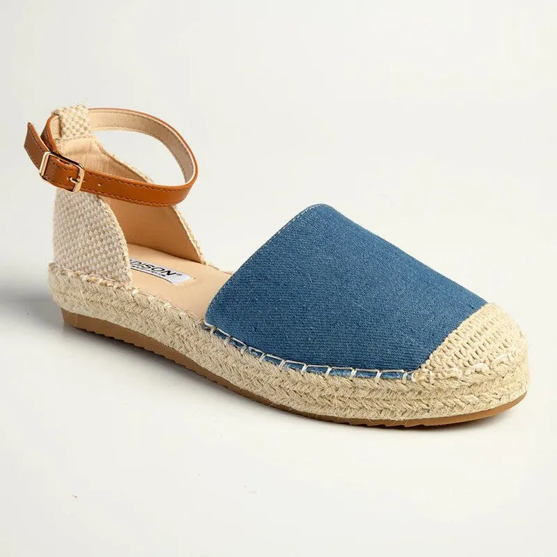 Madison Charlie Closed Espadrille Loafer - Denim Blue