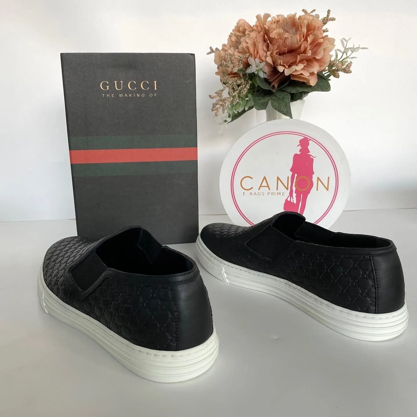 Microguccissima Slip On Sneakers