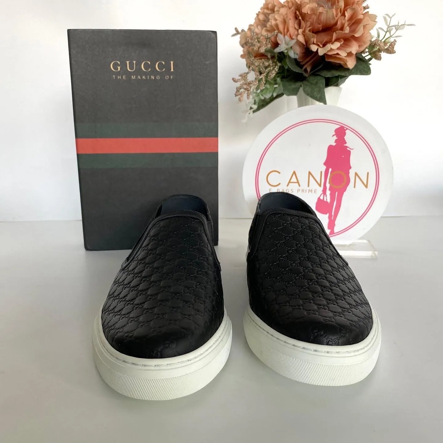 Microguccissima Slip On Sneakers