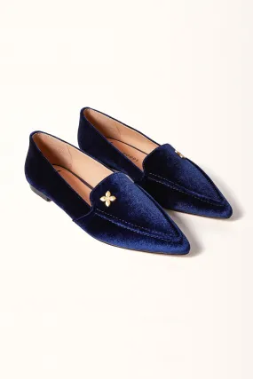 Millwoods Poplar Velvet Flat - Navy