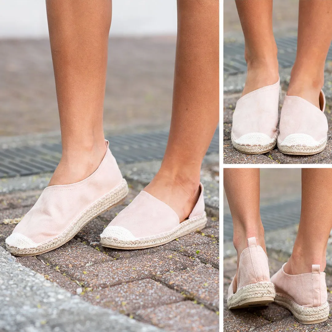 On The Road Espadrille Flats, Blush