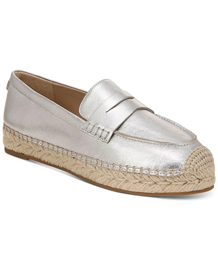 Sam Edelman Kai Tailored Platform Espadrille Loafer Flats