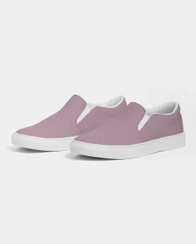 Shaded Pale Pastel Magenta Brown Slip-On Canvas Sneakers | Women's | C0M30Y0K30