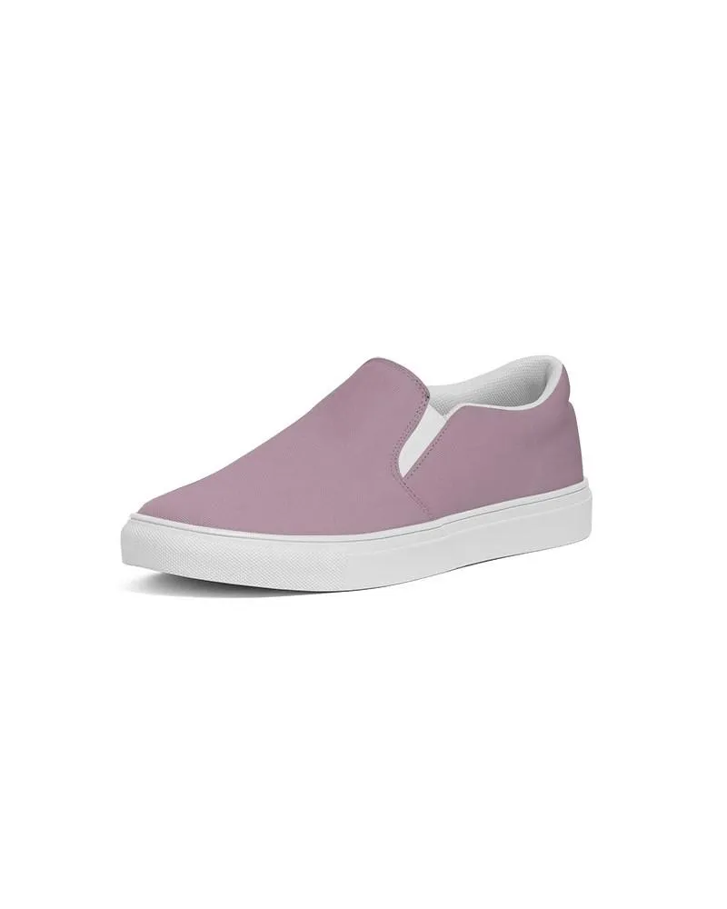 Shaded Pale Pastel Magenta Brown Slip-On Canvas Sneakers | Women's | C0M30Y0K30