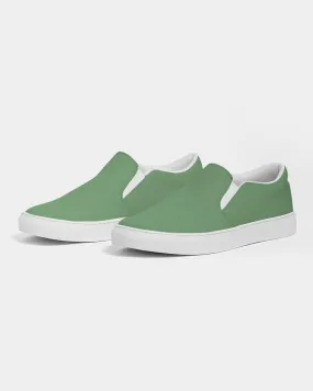 Shaded Pastel Green Slip-On Canvas Sneakers | Women's | C45M0Y60K30