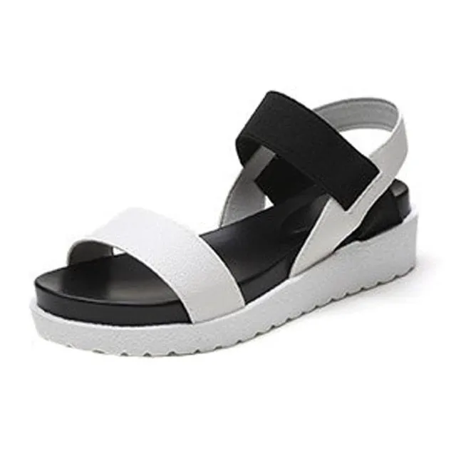 shoes woman Women's Summer Sandals Shoes Peep-toe Low Shoes