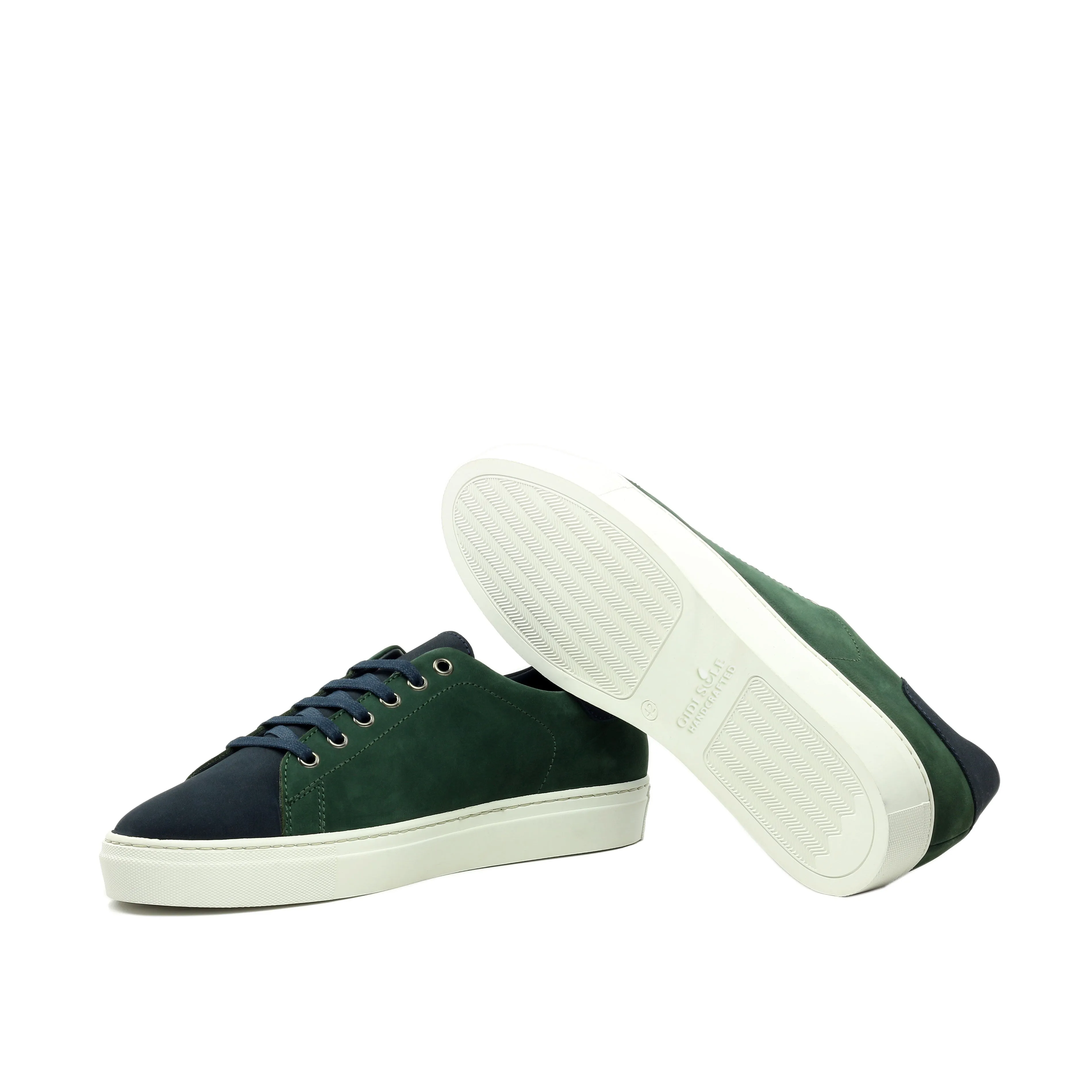 Tennis Sole sneaker - Nobuk green