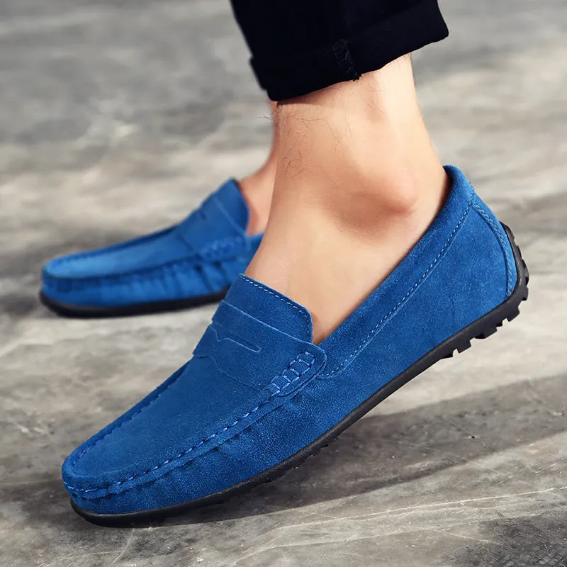 VELOCE GENUINE SUEDE LOAFERS