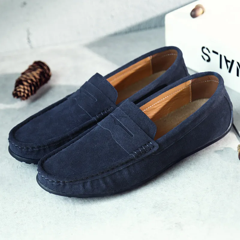 VELOCE GENUINE SUEDE LOAFERS