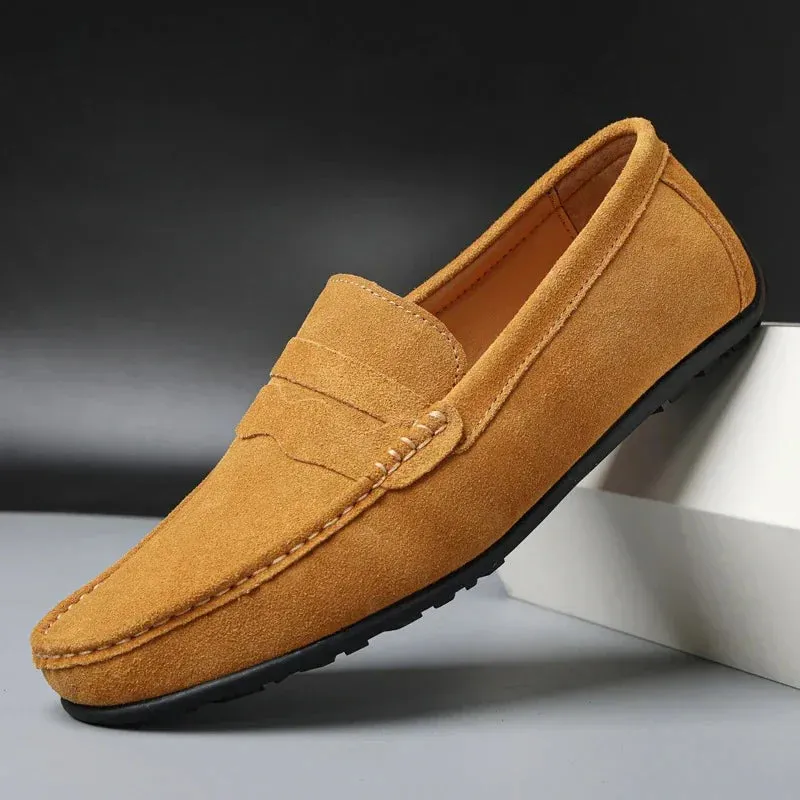 VELOCE GENUINE SUEDE LOAFERS