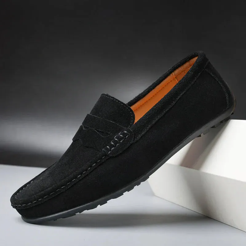 VELOCE GENUINE SUEDE LOAFERS